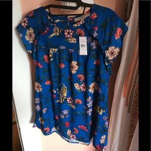 Floral Tiger Loft Blouse-NWT-Medium